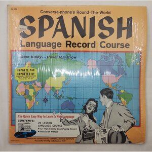 Conversa-Phone Spanish Language Course Adults LP CX-129 D Lessons 11-20 Spoken